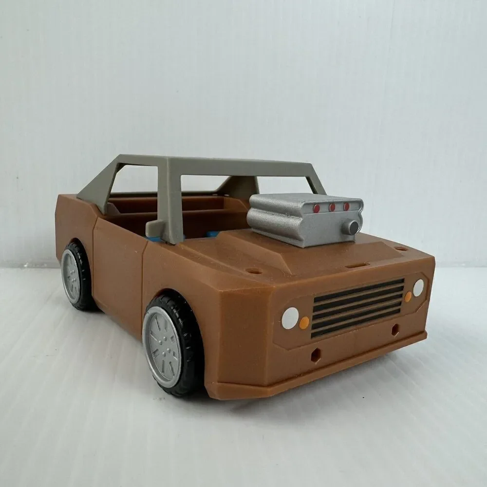 Roblox Plastic Brown Toy Car Gray Hardtop Muscle Car